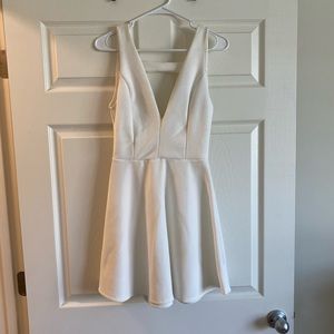 White dress with bow